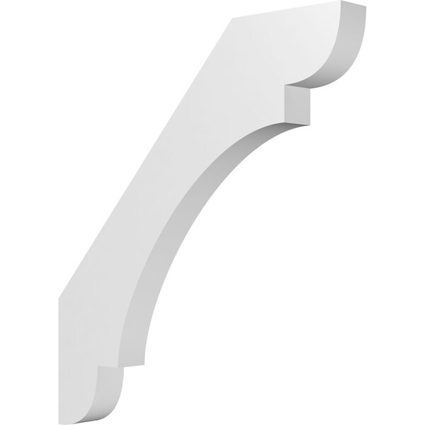Ekena Millwork 3 1/2-in. W x 32-in. D x 36-in. H Olympic Architectural Grade PVC Knee Brace BRCP035X32X36OLY - main